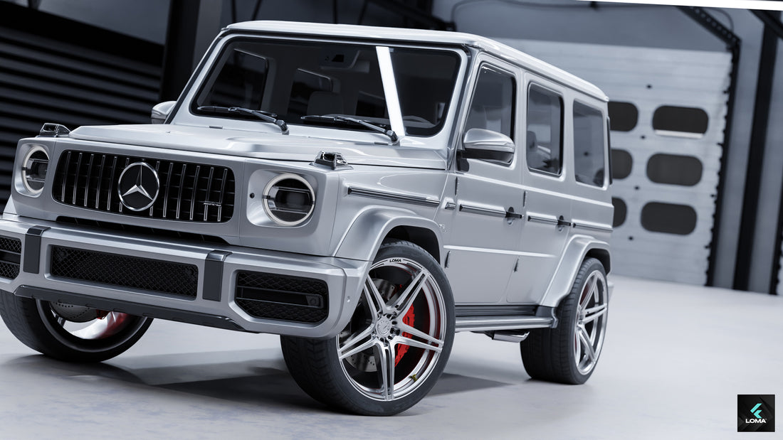 Mercedes G63 AMG Rocks on LOMA Forged GTO Custom Wheels in 24-Inches.
