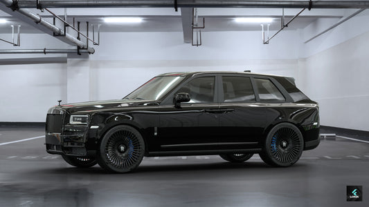Rolls-Royce Cullinan Black Badge Enhanced by 24-Inch LOMA Forged™ Wheels.