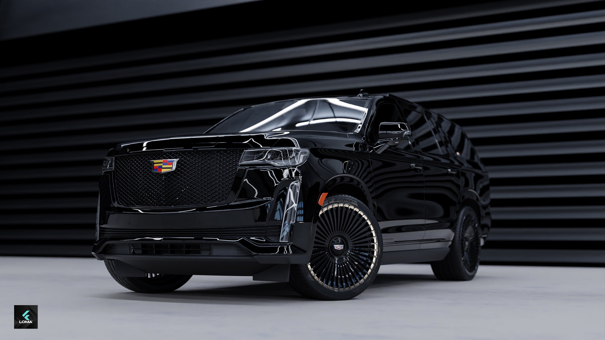 Cadillac Escalade with performance-enhancing SPECTER custom rims