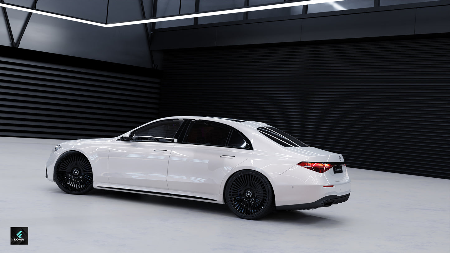 Spectacular view of Mercedes S550/S580 W223 with LOMA Forged™ SPECTER Rims