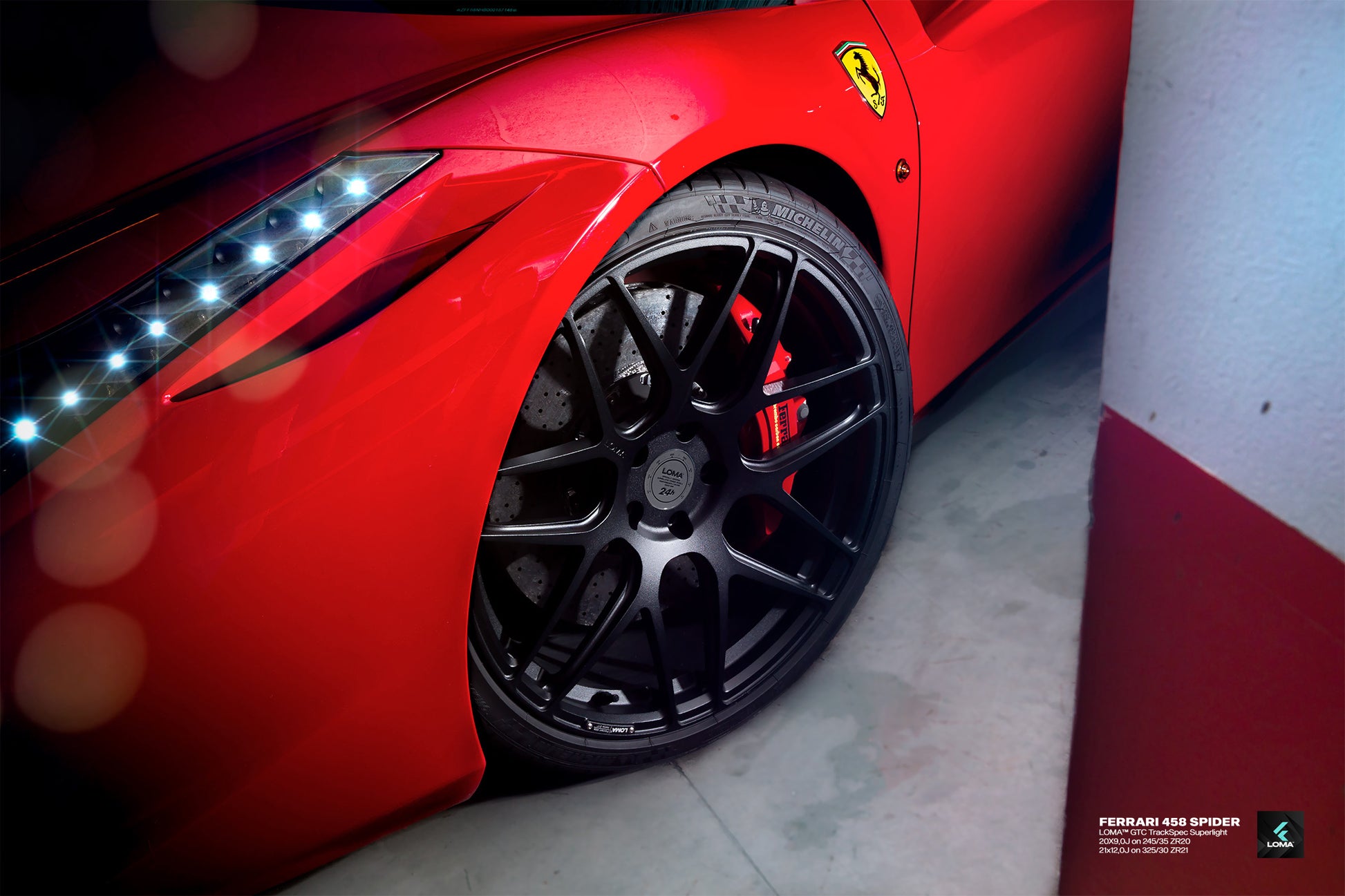 20" & 21" Ferrari 458 Italia Wheels: A Symphony of Luxury.