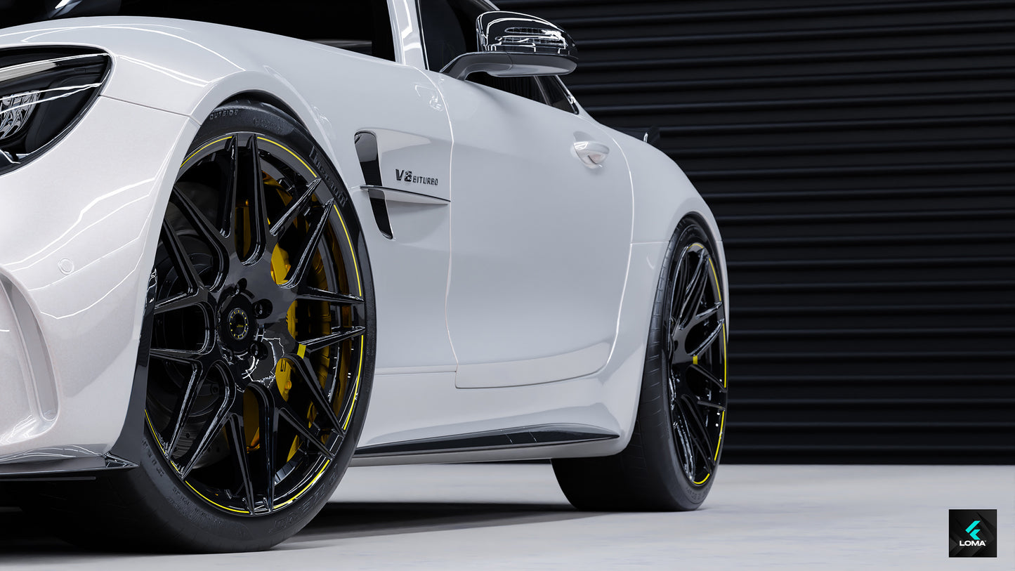 LOMA™ Mercedes AMG GT R GTC Deep Dish Rims | US Mag & 3-Piece Wheels.