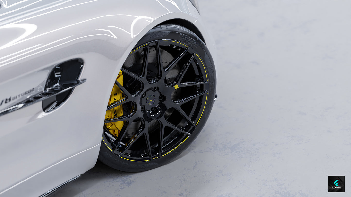 LOMA™ Mercedes AMG GT R GTC Deep Dish Rims | US Mag & 3-Piece Wheels.
