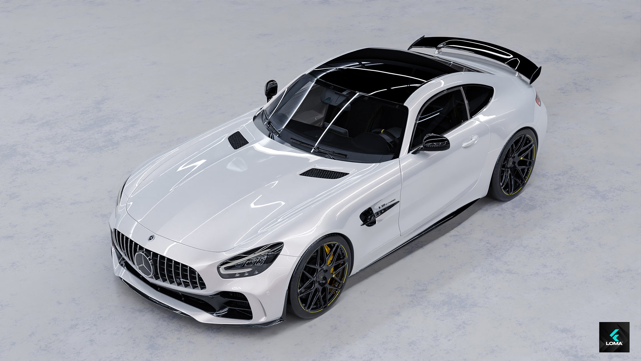 Unleashing the Beast: Mercedes AMG GT R Adorned with LOMA Forged