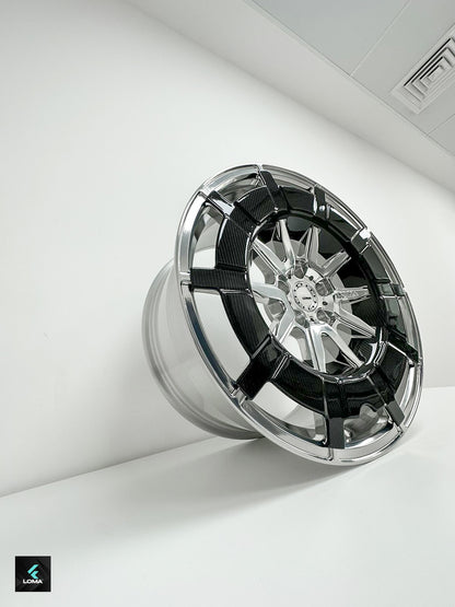 24" CF24 F1 AERODISC Custom Rims for Rolls Royce Cullinan | LOMA Forged™